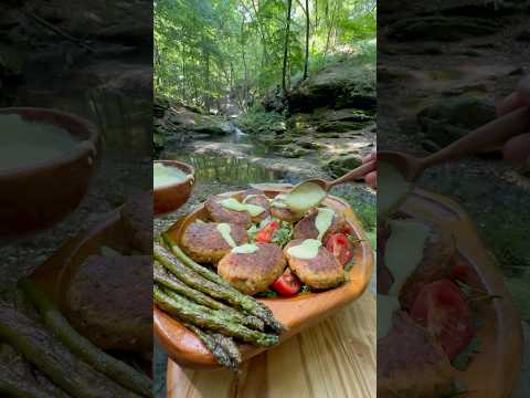Doğal Taş Üzerinde Balık Köftesi 🐟 - cooking fish meatballs on natural stone thumbnail