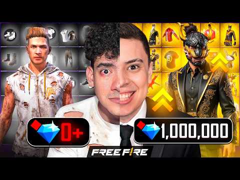 ¡LE RECARGAMOS 1.000.000 DE DIAMANTES A NUESTRA NUEVA CUENTA DE FREE FIRE! * FT DONATO * LEGENDARIA! thumbnail