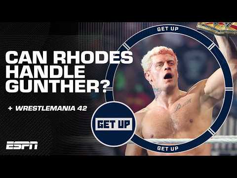 Cody Rhodes on his match against Gunther: I'm not real worried about him 👀 | Get Up thumbnail