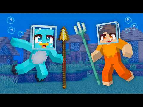 Minecraft, But The Whole World is Underwater thumbnail
