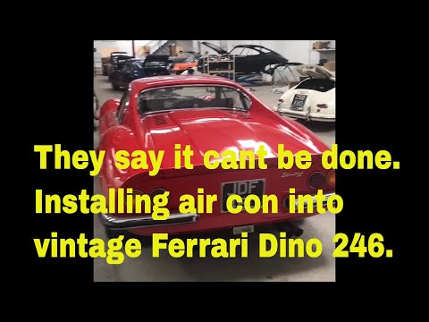 Ferrari 246 GT air conditioning installation thumbnail
