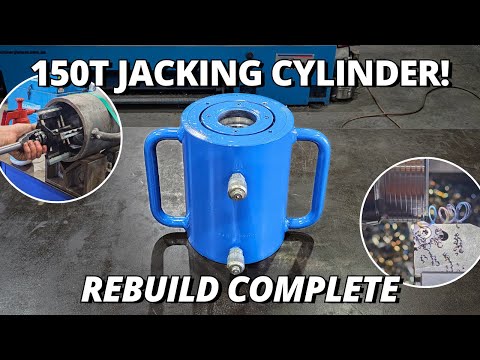 The Full Rebuild of our 150 Ton Hydraulic Jacking Cylinder thumbnail