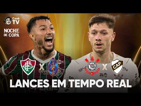 FLUMINENSE X LA GUAIRA E CORINTHIANS X PLATENSE | LIBERTADORES | LANCES EM TEMPO REAL thumbnail