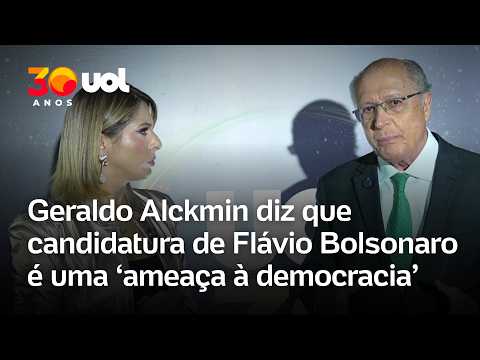 Alckmin comenta sobre candidatura de Flávio Bolsonaro: 'Ameaça à democracia' thumbnail