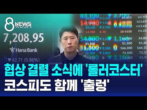 '협상 상황' 따라 오르락내리락..변동성 '극심' / SBS 8뉴스 thumbnail