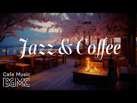 Cozy Cafe Music — Cherry Blossom Sunset Cafe Jazz ☕ Smooth Jazz & Soft Bossa for Hanami Evening thumbnail