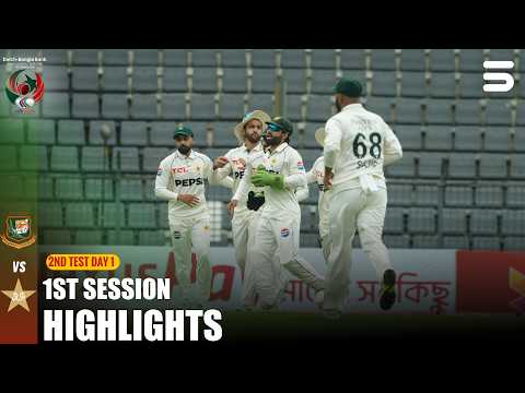 1st Session Highlights | Ban vs Pak | 2nd Test | Day 1 | ICC World Test Championship | M9I1H thumbnail