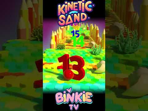 🌈🎳 Counting Numbers Kinetic Sand Bowling Ball Smash | Binkie TV thumbnail