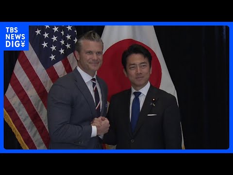 小泉防衛大臣、米ヘグセス国防長官と会談　中国の動向について意見交換　今後の日米防衛協力など協議　日韓は捜索・救助に関する共同訓練を9年ぶりに実施へ｜TBS NEWS DIG thumbnail