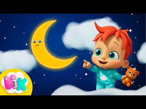 The Moon 🌙😴 Lullaby for babies to go to sleep | HeyKids Nursery Rhymes thumbnail