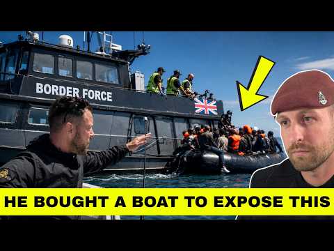 British Lad CHASES & EXPOSES Migrant Handovers in the English Channel thumbnail
