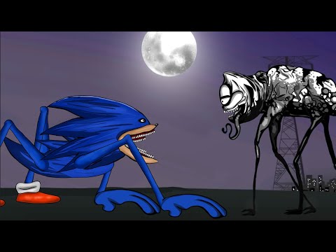 Shin Sonic Tapes vs Gorefield . Animation Drawing Cartoon. thumbnail