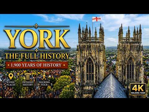 York England Walking Tour (4K) | 1,900 Years of History & Top Places to Visit | American Reacts thumbnail