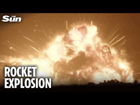 Moment Blue Origin rocket EXPLODES into huge fireball in botched test by Jeff Bezos’ company thumbnail