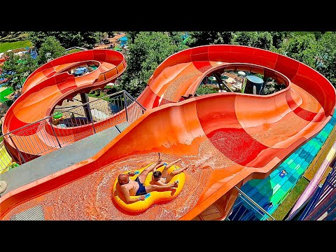 183m Mammoth Rafting Waterslide at Aquapark Aquamania thumbnail