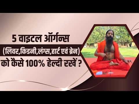 5 वाइटल ऑर्गन्स (लिवर, किडनी, लंग्स, हार्ट एवं ब्रेन) को कैसे 100% हेल्दी रखें || Swami Ramdev thumbnail