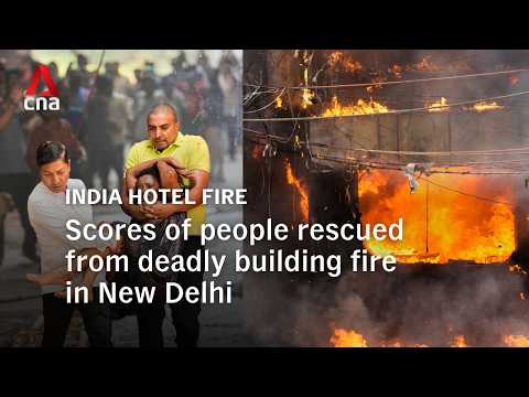Fire sweeps through New Delhi building, killing at least 21 people thumbnail
