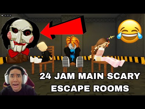 24 JAM MAIN SCARY ESCAPE ROOMS 😂 thumbnail