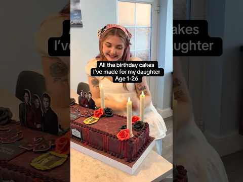 All the birthday cakes I’ve made for my daughter age 1-26. #cake #timeline #baking thumbnail
