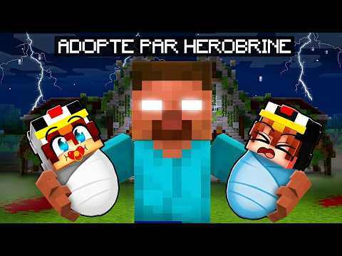 HEROBRINE nous a ADOPTÉ dans Minecraft ! thumbnail