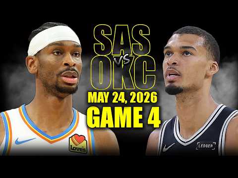 San Antonio Spurs vs Oklahoma City Thunder Full Game 4 Highlights - May 24, 2026 | NBA WCF thumbnail