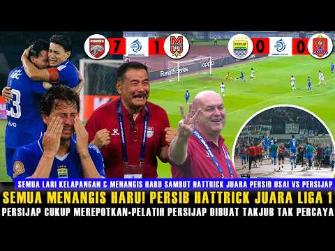 ?PECAH! TANGIS HARU PENUH EMOSIONAL??PERSIB HATTRICK JUARA LIGA 1?PELATIH PERSIJAP TERKEJUT BEGINI thumbnail