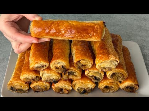HAMUR AÇMAYI BİLMEYENLER İÇİN İNANILMAZ KOLAY👆😱 SADECE UN+KAYNAR SU. PATLICANLI BÖREK thumbnail