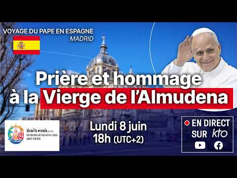 Prière et hommage du pape #LéonXIV à la Vierge de l'Almudena, patronne de Madrid #PapeenEspagne thumbnail