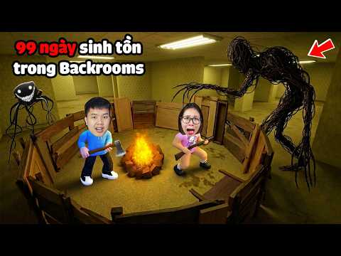 99 ngày sinh tồn Backrooms gặp toàn quái vật đen sì đáng sợ !? Liệu bqThanh & Ốc Có Sống Sót thumbnail