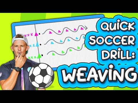 Quick soccer drills: Weaving (for ages 5-12) ⚽️ thumbnail