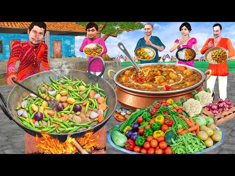 Mitti Tandoor Sabji Vegetables Cooking In Sand Most Famous Street Food Hindi Kahaniya Moral Stories thumbnail