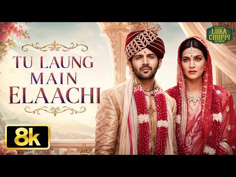 Tu Laung Main Elaachi 8K Video | Luka Chuppi | Kartik Aaryan, Kriti Sanon | Tulsi Kumar | Tanishk B thumbnail