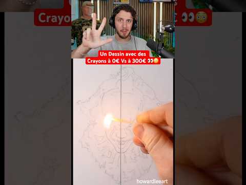 Un Dessin avec des Crayons à 0€ Vs à 300€ 👀😳 thumbnail