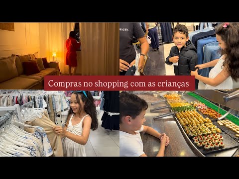 VLOG: fomos as compras no shopping com as crianças | Léia Veloso  thumbnail
