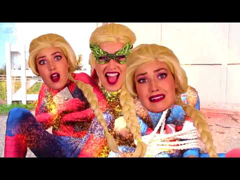 The Frozen Elsa & Spiderman FUNNY RAINBOW PRANK!  Joker Maleficent Anna Superman Hulk Funny thumbnail