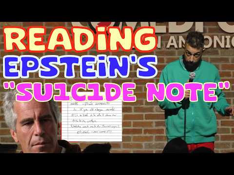 READING EPSTEIN'S "SU1C1DE NOTE" | STAND UP COMEDY thumbnail