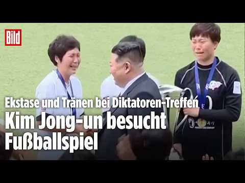 Nordkorea: Kim Jong-un bei Frauenfußball – Spielerinnen brechen in Tränen aus thumbnail