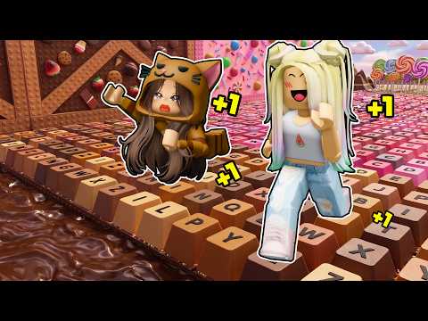 Cada SEGUNDO +1 de VELOCIDAD en el OBBY DE TECLADO ASMR de CHOCOLATE en Roblox con Mandarina thumbnail
