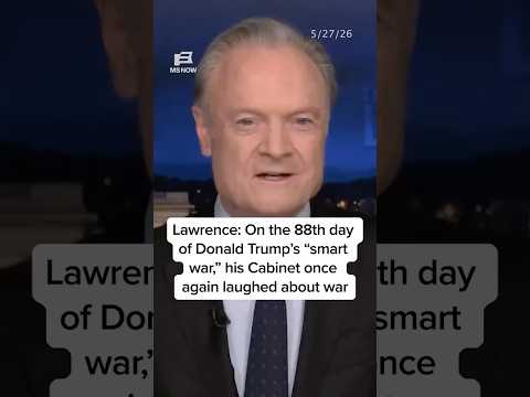 Lawrence: On the 88th day of Donald Trump's 'smart war,' his Cabinet once again laughed about war thumbnail