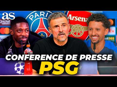 LUIS ENRIQUE, MARQUINHOS et DEMBÉLÉ en CONFÉRENCE de PRESSE avant PSG vs ARSENAL | CHAMPIONS thumbnail