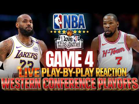 ?LAKERS VS ROCKETS │ Game 4 - 2026 NBA WEST PLAYOFFS  Basketball Play-By-Play Reaction & Scoreboard thumbnail