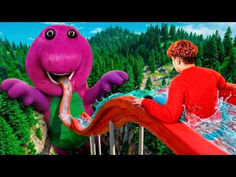 ¡TOBOGAN GIGANTE VS BARNEY DE TERROR!? thumbnail