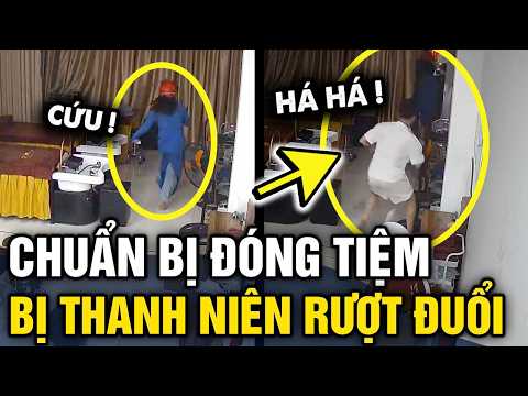 Chuẩn bị ĐÓNG CỬA, cô gái bất ngờ bị THANH NIÊN LẠ xông vào RƯỢT ĐUỔI | Tin 3 Phút thumbnail