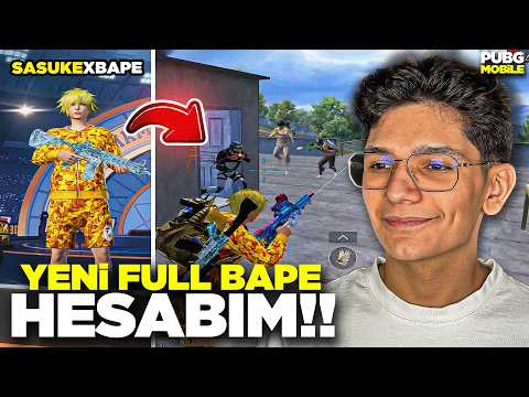 FULL BAPE HESABIMLA OYNADIM! ÇOK İYİ - PUBG MOBİLE thumbnail