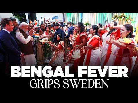 Sweden gets a Bengali touch as PM Modi receives a unique welcome thumbnail