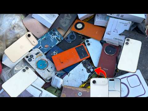 😲Great Lucky 🤑! Found iPhone 17_17 Air_Huawei Pura 70 & More ! Restoration Phone iQOO 9 Pro Cracked thumbnail