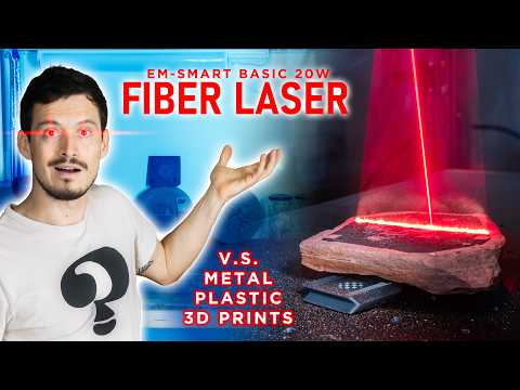 Fiber Laser VS. 3D Prints, Rocks, Metal // EM-Smart Basic 1 Review thumbnail