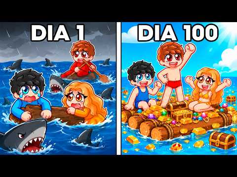 Atrapados 100 Días en Mitad del OCÉANO en Roblox... thumbnail