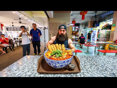 I ORDERED THAT RED HOT CURRY CHALLENGE IN SINGAPORE THAT HASN'T BEEN BEATEN YET! | BeardMeatsFood thumbnail