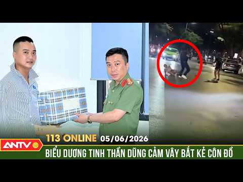 Cuộc vây bắt nghẹt thở kẻ côn đồ chém người ở Lạch Tray | Bản tin 113 online ngày 5/6 | ANTV thumbnail